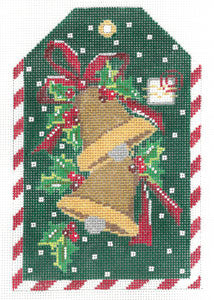 Golden Bells & Holly Tag XO-197j