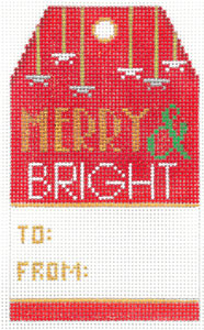 Merry and Bright Gift Tag XO-198d