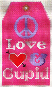 Gift Tag Love and Cupid XO-198f