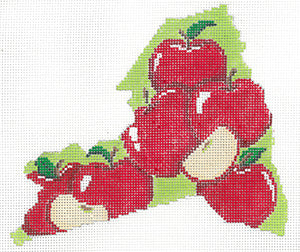 State Shaped - New York Apples XO-213n