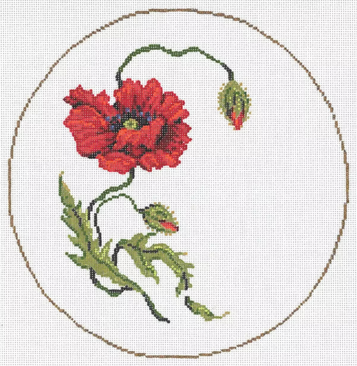 Poppy Round by Sandra Gilmore Trunk Show