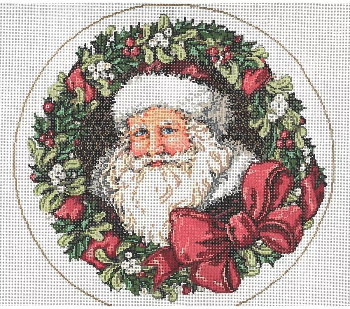 Santa's Wreath by Sandra Gilmore