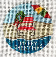 Christmas Beach Chair Ornament NC1873