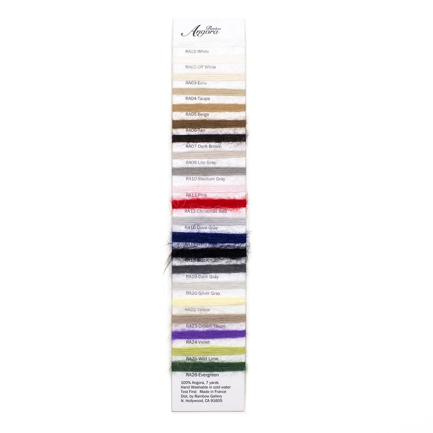 Rainbow Angora luxurious furry thread