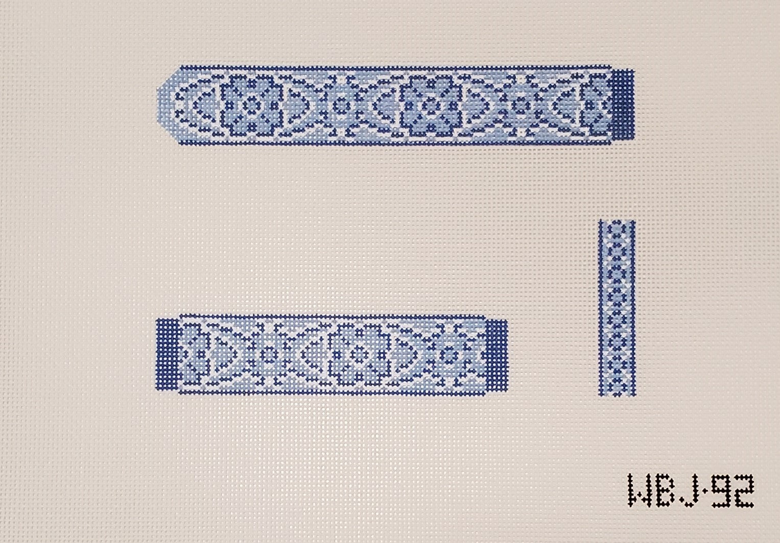 WB-J92 Blue Floral Watch Band
