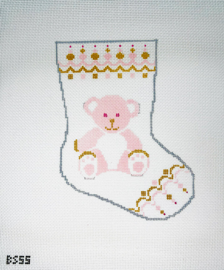 Pink  Bear Mini Stocking BS55