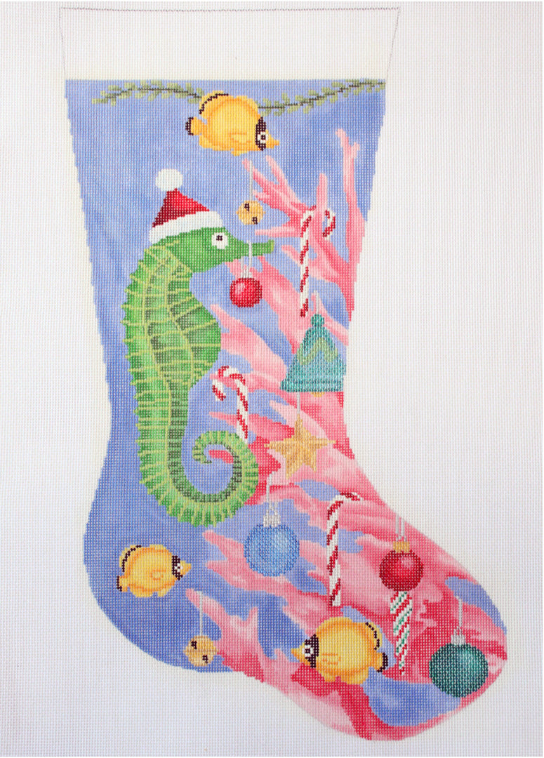 Seahorse Decorating the Tree Stocking SC-XM 08