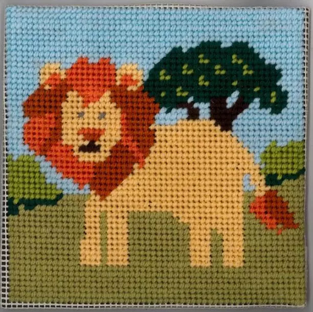 Little Moon Quickpoint Kit –Lion by Sandra Gilmore Trunk Show