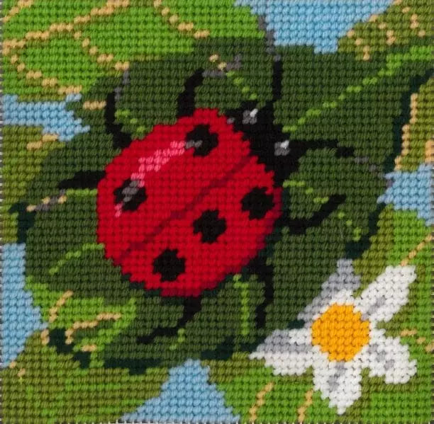 Little Moon Quickpoint Kit –Ladybug by Sandra Gilmore Trunk Show