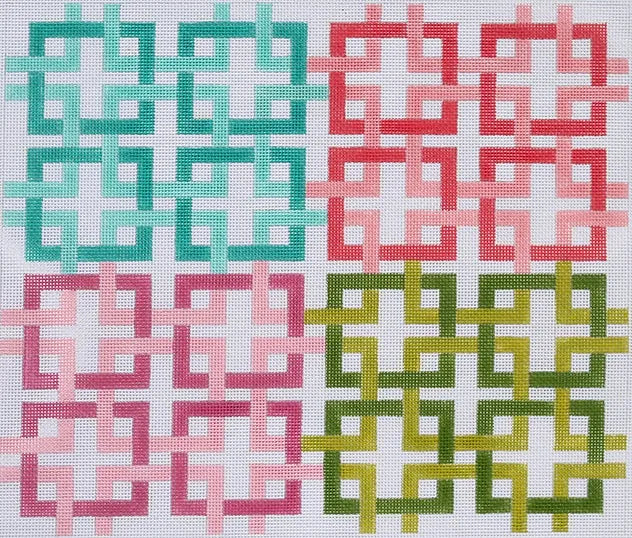 Large interlocking squares PL-10 — Needlepoint Junction