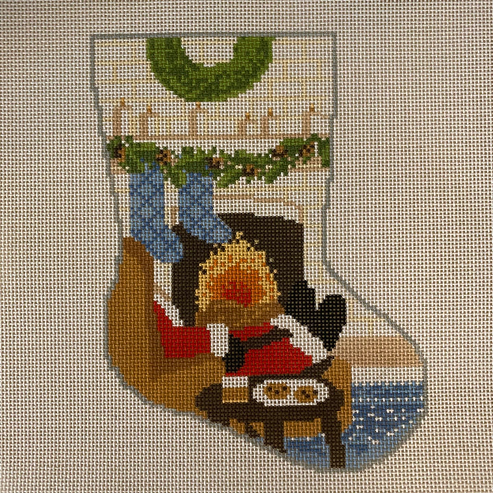 Santa's Nightcap Midsize  Stocking BS33