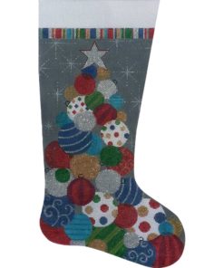 Stacked Ornaments Stocking AP 2755