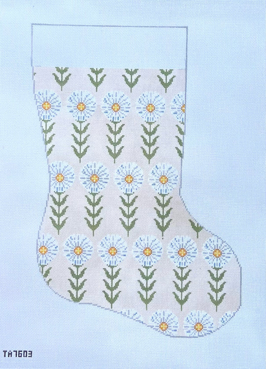 Daisy on White Sand Midsize Stocking TA601