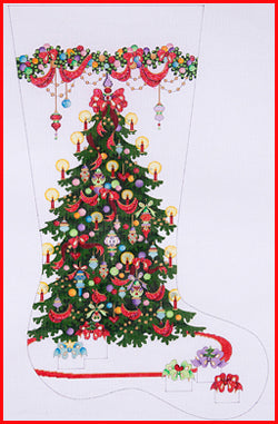 Xmas Tree Ornament Stocking CS 400