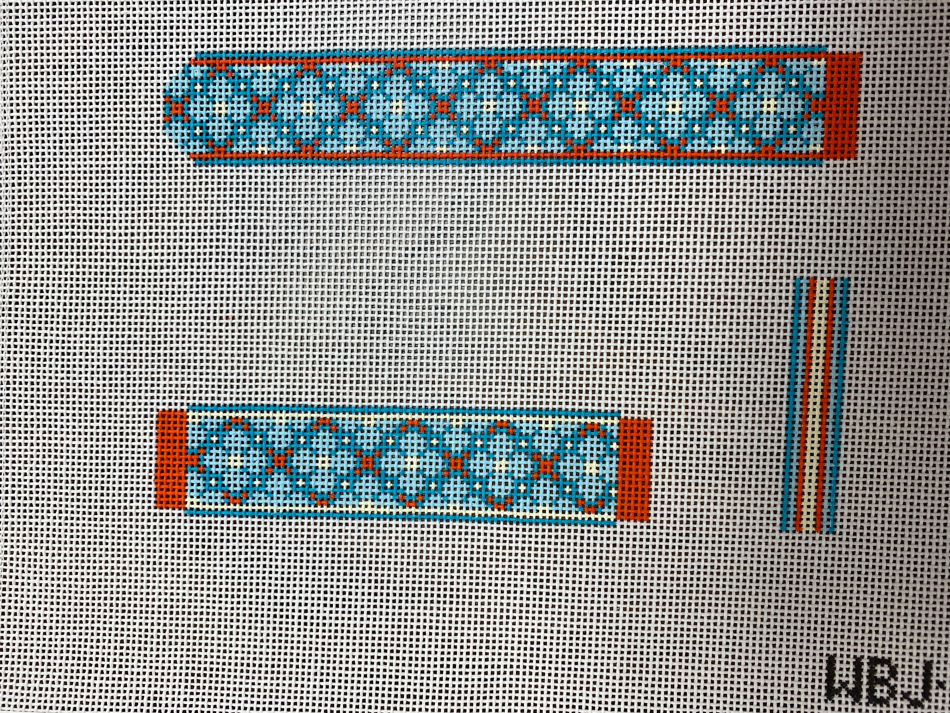 Watch Band Floral Coral & Turquoise WBJ-82