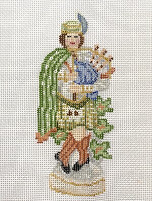 The Stitched Garden The Highland Piper - Ornament TSG49-A