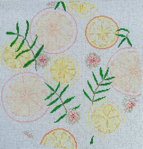 Citrus Round Pillow 15GG