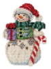 Jim Shore Snowman with Candy Cane Cross Stitch