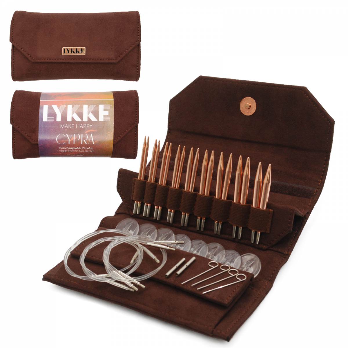 Lykke Cypra Interchangeable Copper Knitting Needle Set