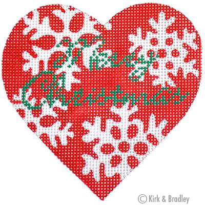 Red Snowflake Heart KB 057