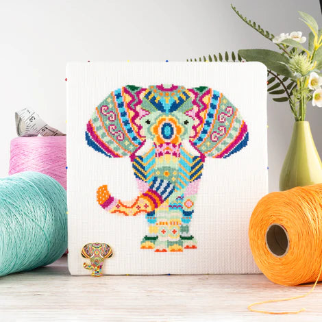 Mandala Elephant Cross Stitch Kit XS