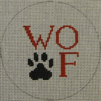 Woof Paw Round-KKO111 Black and Red