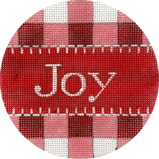 Joy Red Gingham  Round X434