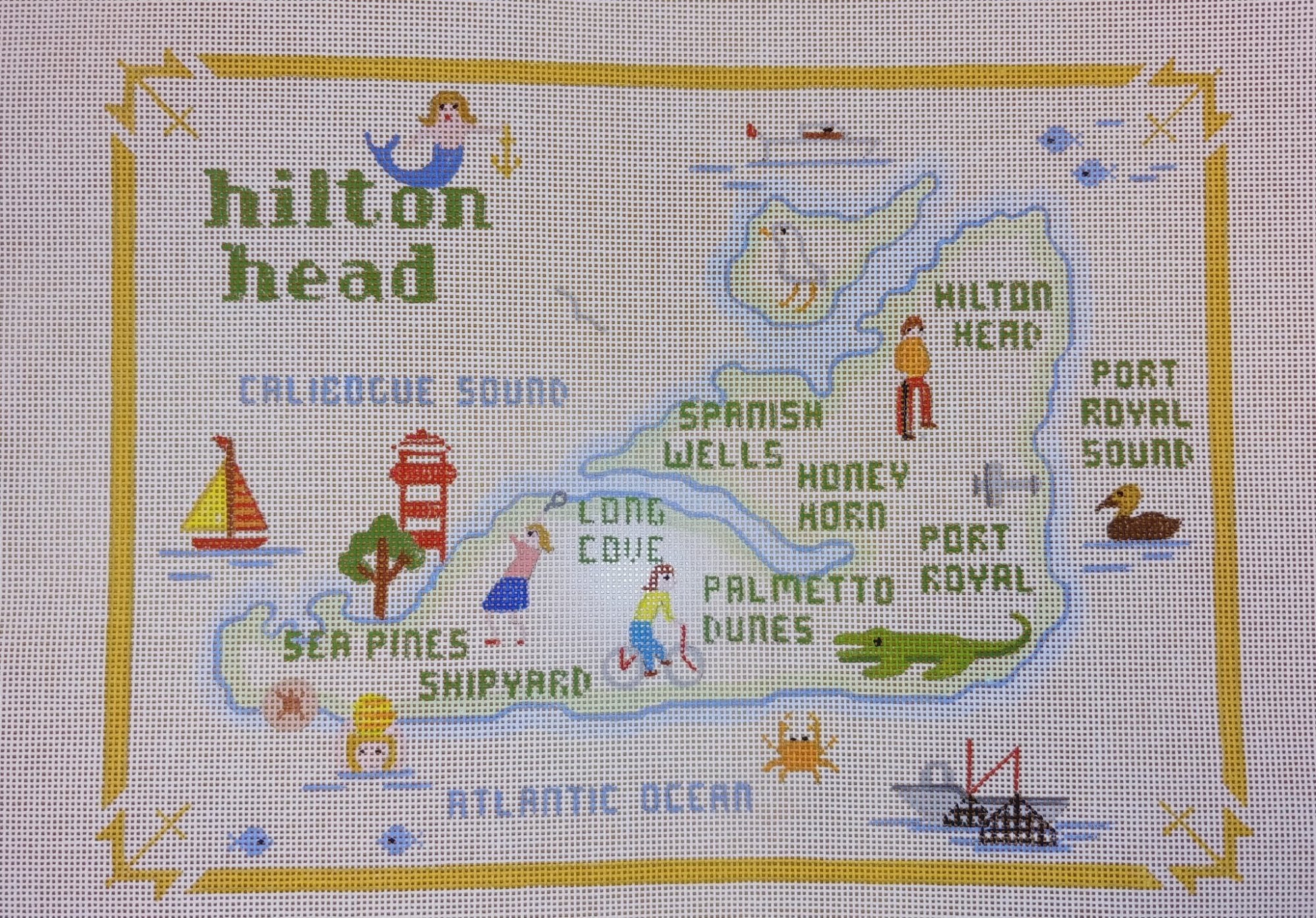 Hilton Head Island Map- Alee