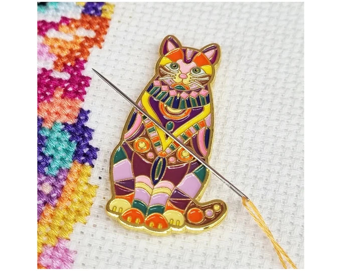 Mandala Needleminder - Colorful Cat