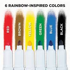 Rainbow Fabric Markers